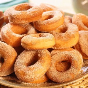 Rosquinhas congeladas fritas